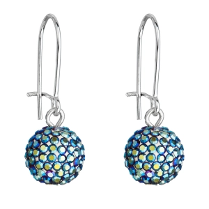 Náušnice bižutérie s kryštálmi 71119.5 bermuda blue