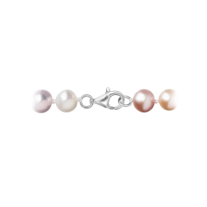 Perlový náramok z riečnych perál so zapínaním z bieleho 14 karátového zlata 823004.3/9260B multi