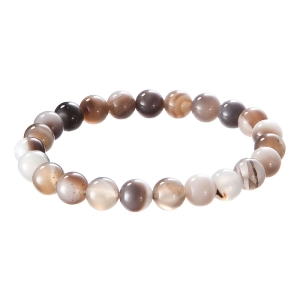 Náramok s minerálnymi kameňmi achát hnedý 43056.3