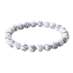 Náramok s minerálnymi kameňmi howlit 43056.3