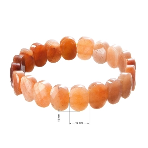 Náramok s minerálnymi kameňmi achát hnedý 43057.3