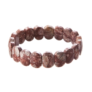 Náramok s minerálnymi kameňmi jaspis tmavý 43057.3