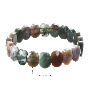 Náramok s minerálnymi kameňmi nefrit 43057.3