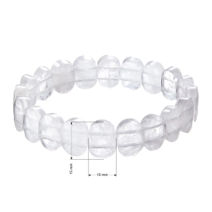 Náramok s minerálnymi kameňmi opál biely 43057.3