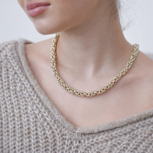 Masívny náhrdelník pozlátený 72094