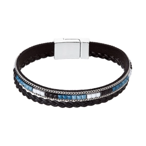 Náramok čierny textilný 53009.3 black