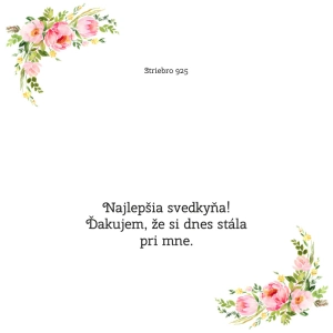 Najlepšia svedkyňa! Ďakujem, že si dnes stála za mnou - OB42