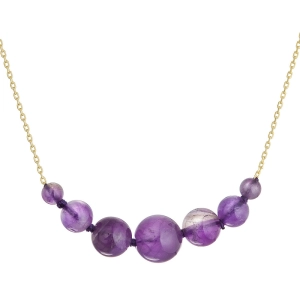 Pozlátený náhrdelník s ametystom 12187.3