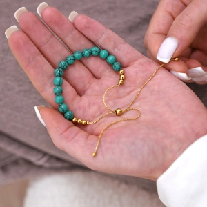 Náramok s minerálnymi kameňmi tyrkys 43079.3