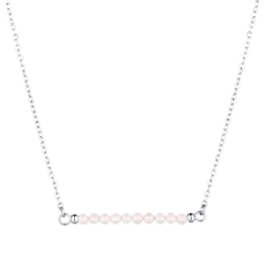 Oceľový náhrdelník biely 42038.1