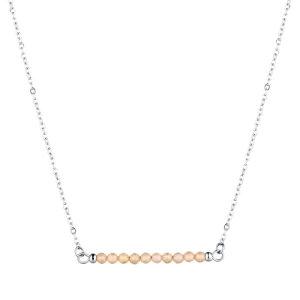 Oceľový náhrdelník žltý 42038.3