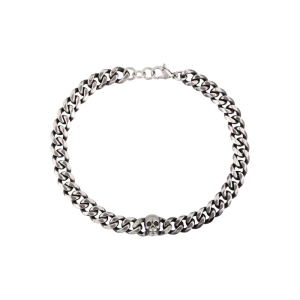 Náramok pánsky z ocele s lebkou 43097.1