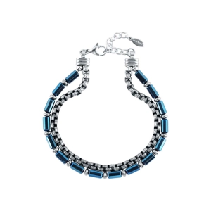 Oceľový náramok s hematitom 43093.3