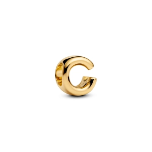 Pandora prívesok písmeno C pozlátené 14K zlatom