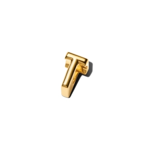 Pandora prívesok písmeno T pozlátené 14K zlatom