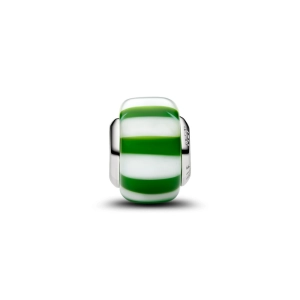 Prívesok z muránskeho skla so zeleným mentolovým cukríkom