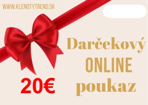 Darčekový poukaz online 20€