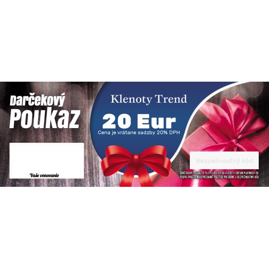 Darčeková poukážka 20€ kamenné predajne 