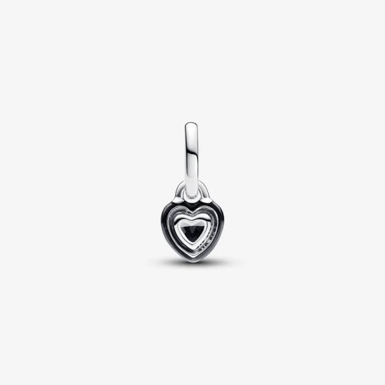 Mini medailón Pandora ME Čierne čerešňové srdce