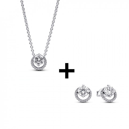 Pandora set náhrdelník + náušnice