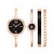 Anne Klein dárková sada hodinek AK/3290BKST