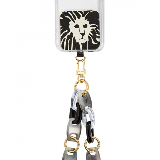 Anne Klein crossbody řetízek k mobilu plastový WK4020BKGY