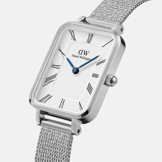 Daniel Wellington dámské hodinky mesh Quadro Sterling hranaté DW00100690