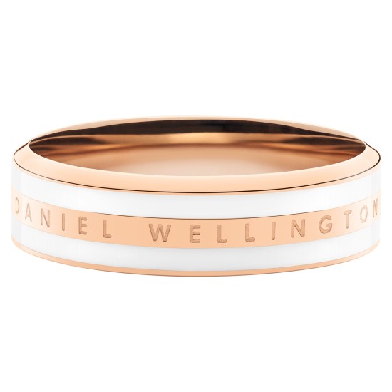Daniel Wellington prsten Classic Satin White Rose gold 54mm DW00400042