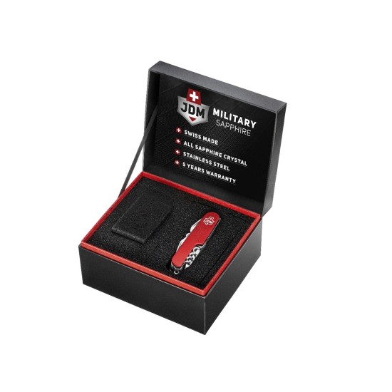 JDM Military hodinky Delta Chrono JDM-WG009-01 (v dárkové krabičce s kapesním nožem) + dárek