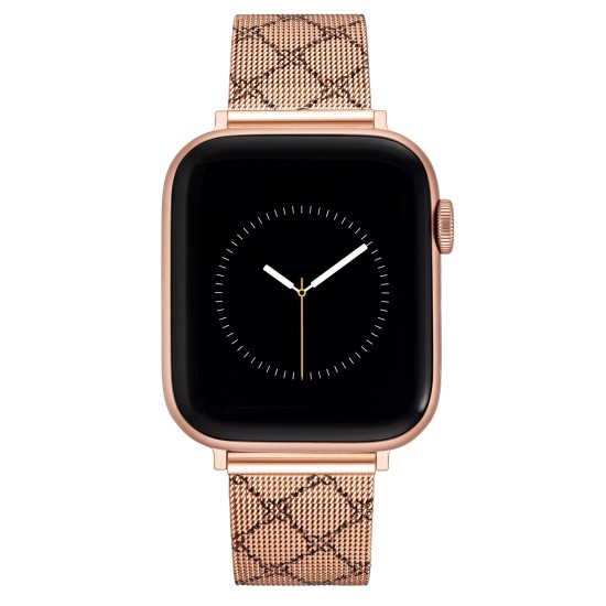 Nine West řemínek Mesh růžovo-zlatý se vzorem, pro Apple Watch 38-41mm