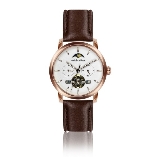 Walter Bach hodinky Dinkelsbuhl Dark Brown Leather BAU-B042R