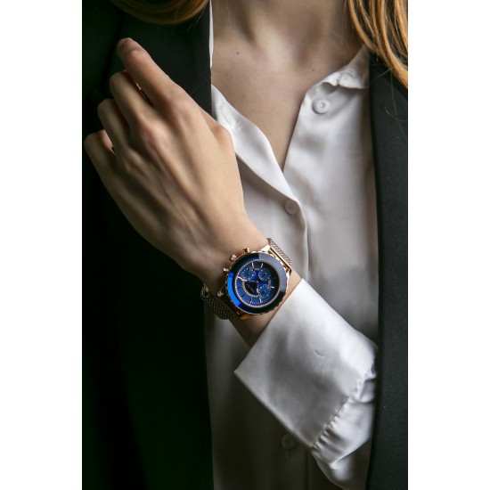 Walter Bach hodinky Lörrach Rose Gold Mesh WBF-3918 Walter Bach hodinky Lörrach Rose Gold Mesh WBF-3918