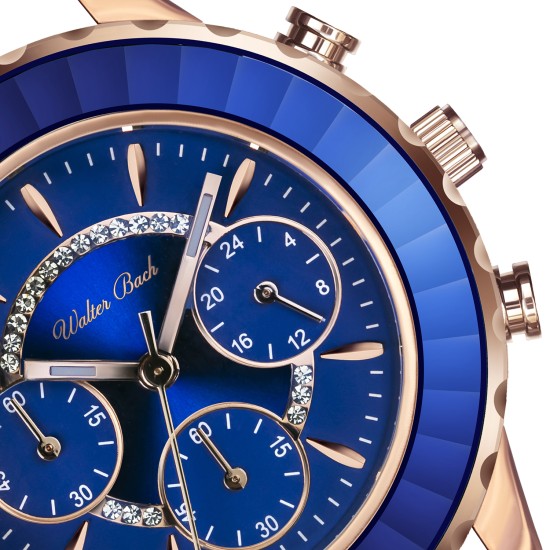 Walter Bach hodinky Lörrach Rose Gold Mesh WBF-3918 Walter Bach hodinky Lörrach Rose Gold Mesh WBF-3918