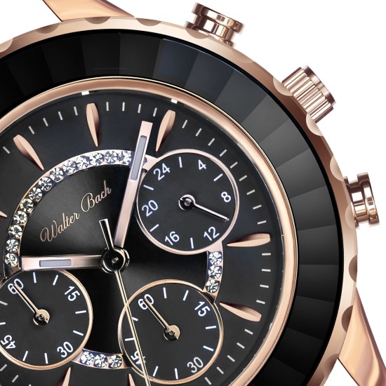 Walter Bach hodinky Roth Croco Black Leather WBG-B009R