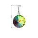 Prívesok bižutéria so Swarovski krištáľmi zelený okrúhly 54001.5 Prívesok bižutéria so Swarovski krištáľmi zelený okrúhly 54001.5