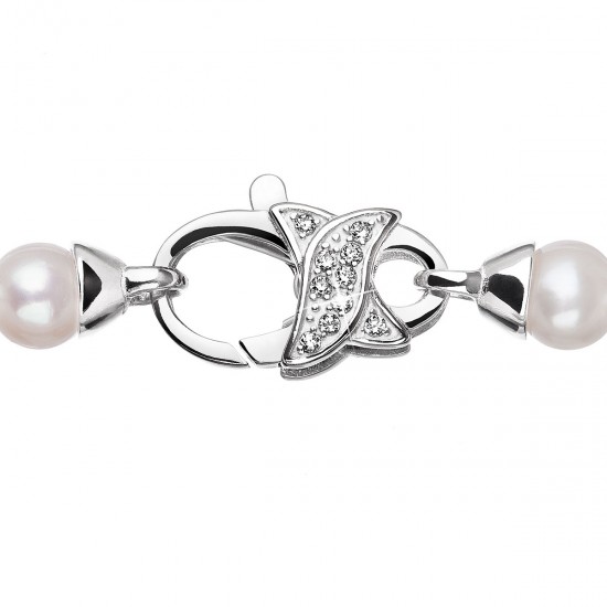 Perlový náhrdelník z pravých riečnych perál biely 22002.1