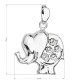 Strieborný prívesok s krištáľmi Swarovski biely slon 34223.1 Strieborný prívesok s krištáľmi Swarovski biely slon 34223.1