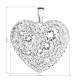 Strieborný prívesok s krištáľmi Swarovski biele srdce 34243.1 Strieborný prívesok s krištáľmi Swarovski biele srdce 34243.1