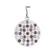 Prívesok bižutéria so Swarovski krištáľmi fialový okrúhly 54021.3 Prívesok bižutéria so Swarovski krištáľmi fialový okrúhly 54021.3