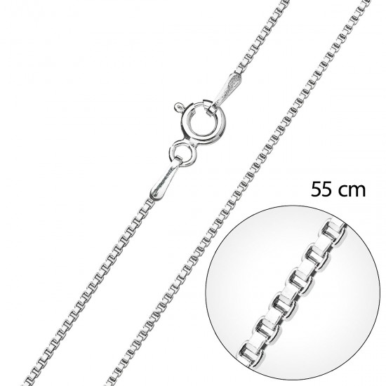 Strieborná retiazka okrúhla dĺžka 55 cm 30014 Strieborná retiazka okrúhla dĺžka 55 cm 30014