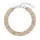 Strieborný náramok zlatý so Swarovski kryštálmi 73033.3 Strieborný náramok zlatý so Swarovski kryštálmi 73033.3