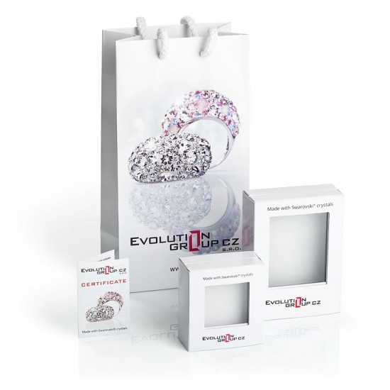 Strieborný náhrdelník so Swarovski kryštálmi srdce biele 32071.1 Strieborný náhrdelník so Swarovski kryštálmi srdce biele 32071.1