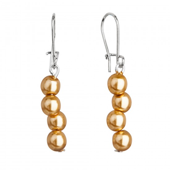 Visiace náušnice so zlatými perlami 71127.3 gold Visiace náušnice so zlatými perlami 71127.3 gold