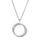 Strieborný náhrdelník tri krúžky 62001