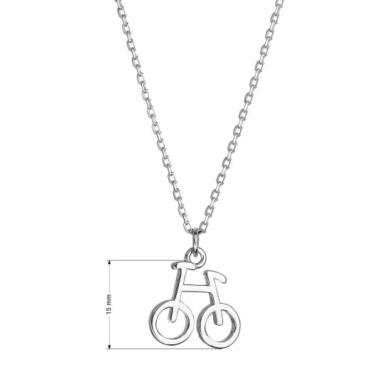 Strieborný náhrdelník s príveskom koleso 62004