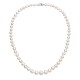 Perlový náhrdelník z odstupňovaných pravých riečnych perál biely 22040.1