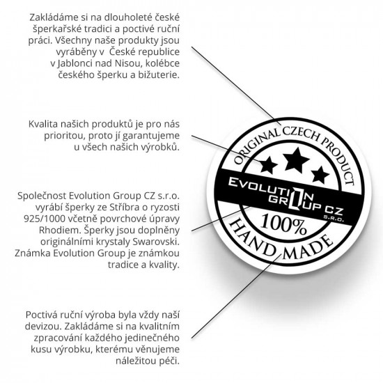 Strieborný náhrdelník srdiečko so zirkónikmi 12072.1