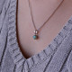 Strieborný náhrdelník s pravým minerálnym kameňom zelený 12080.3 emerald Strieborný náhrdelník s pravým minerálnym kameňom zelený 12080.3 emerald