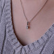 Strieborný náhrdelník luxusný s pravými minerálnymi kameňmi modrý 12082.3 london nano, sky topaz Strieborný náhrdelník luxusný s pravými minerálnymi kameňmi modrý 12082.3 london nano, sky topaz
