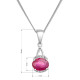 Strieborný náhrdelník luxusný s pravým minerálnym kameňom červený 12084.3 ruby Strieborný náhrdelník luxusný s pravým minerálnym kameňom červený 12084.3 ruby